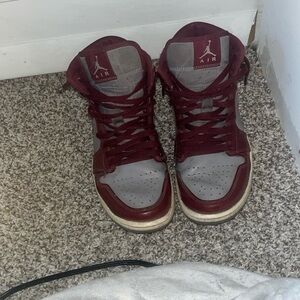 Jordan 1s  *red & grey*